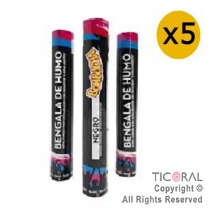 BENGALA DE HUMO NEGRO BOMBUCHA x 5 UNIDADES